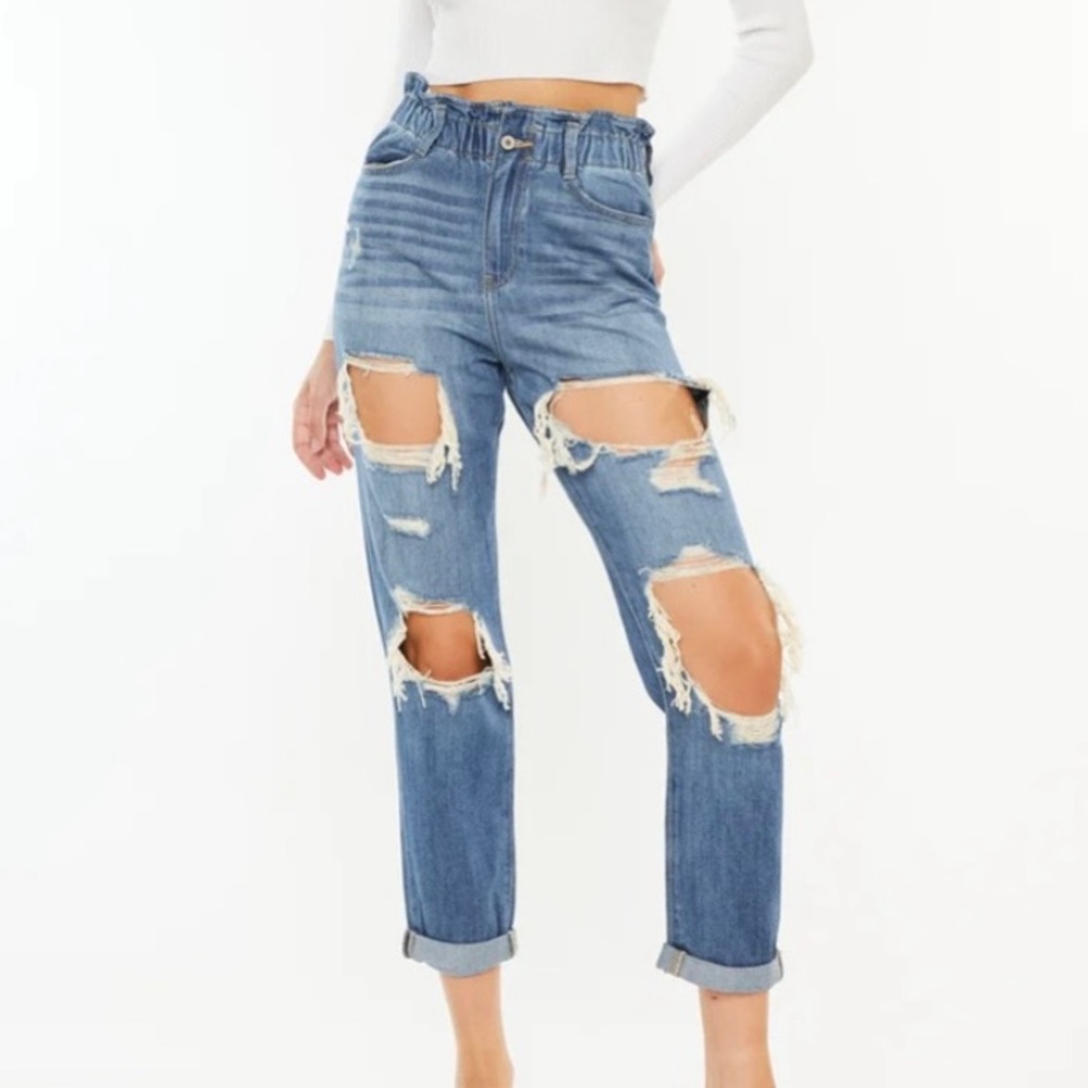 KanCan Paperbag waist jeans